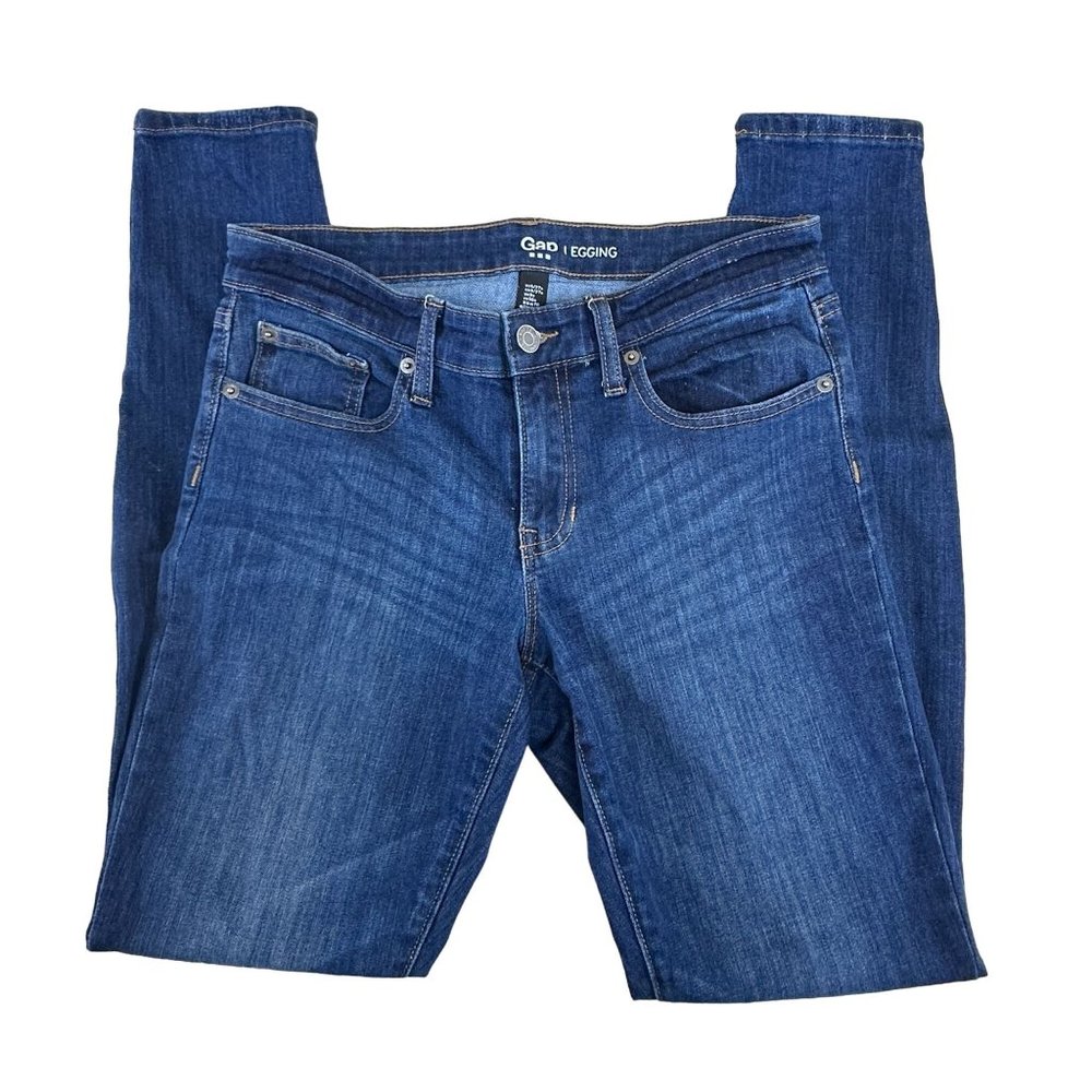 Gap Denim Legging Jeans Womens Size 4/27 R Stretch Blue Denim Mid-Rise
